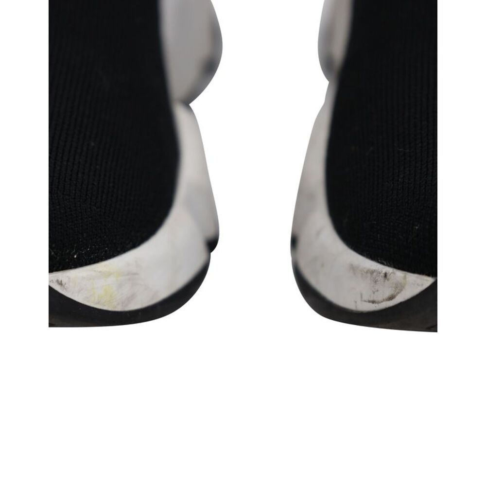 Balenciaga Recycled Knit Graffiti Sneaker In Black Polyester - Picture 3 of 8